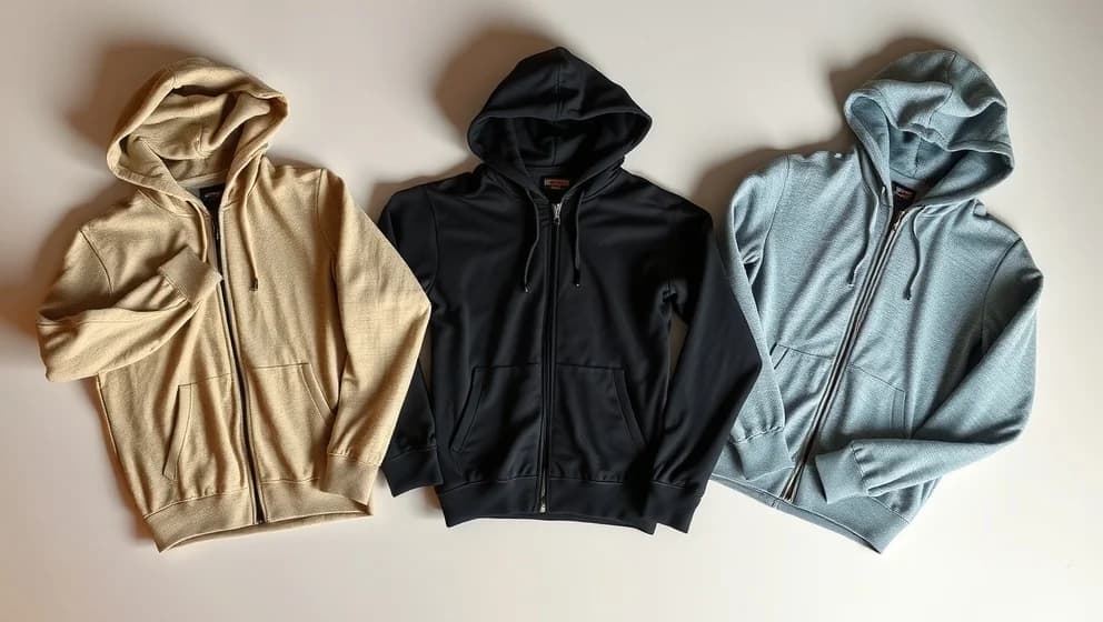 En double-knit full-zip hoodie för varje väder