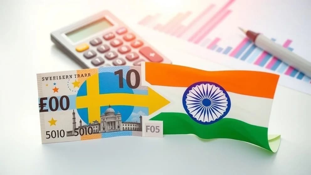 Vad är 1 SEK värd i INR idag